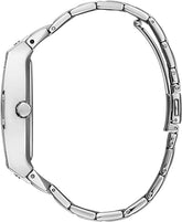 GUESS Crystal Accented Square Watch